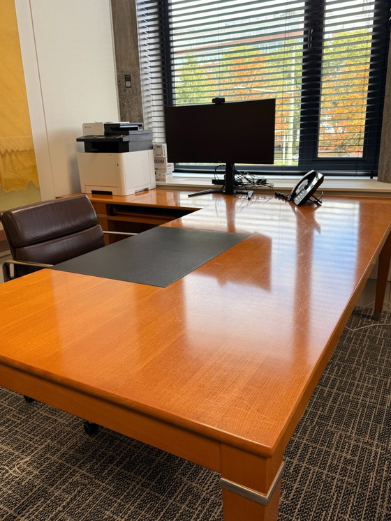 Scrivania con mobile basso abbinato – Scrivanie, Metallo, Legno (photo 3 of 14)