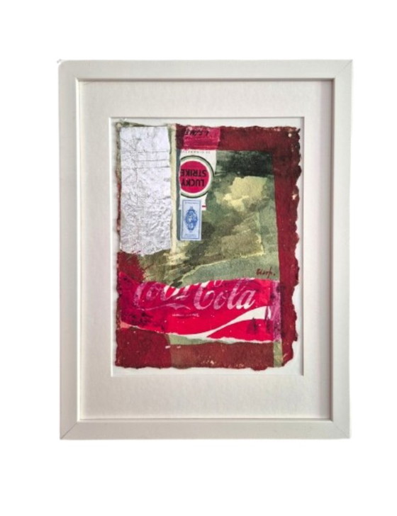 Image 1 of Herman Van Der Werf, technique mixte sur carton, signée et datée 1998