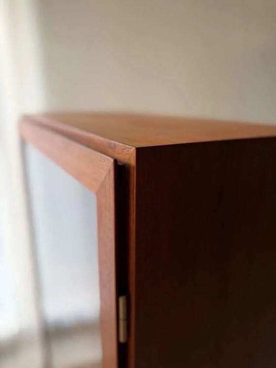 Image 1 of Omann Jun teak display cabinet 1960s Danish design
