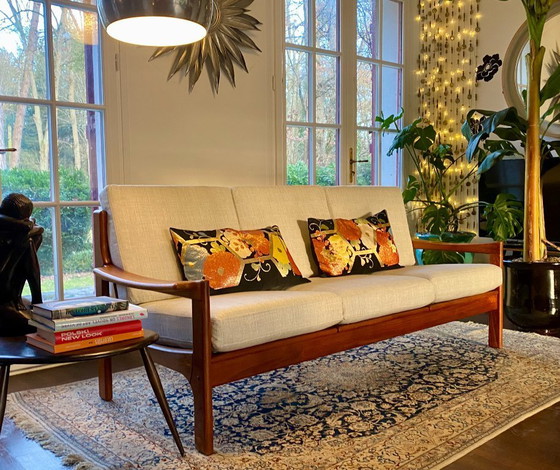 Image 1 of Danish 3-seater teak sofa – 1960s