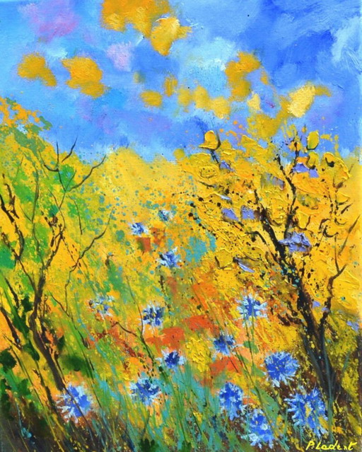 Blaue Kornblumen