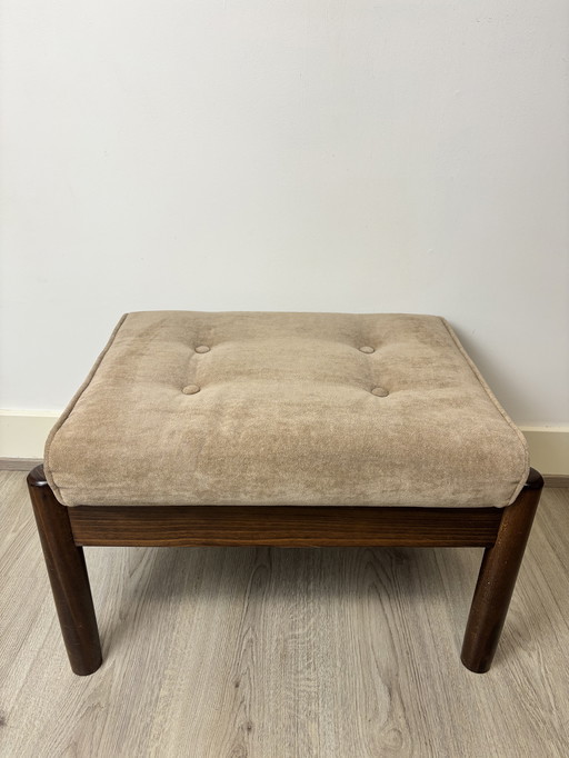 Pouf/sgabello contenitore Farstrup vintage danese, anni '70 -'80