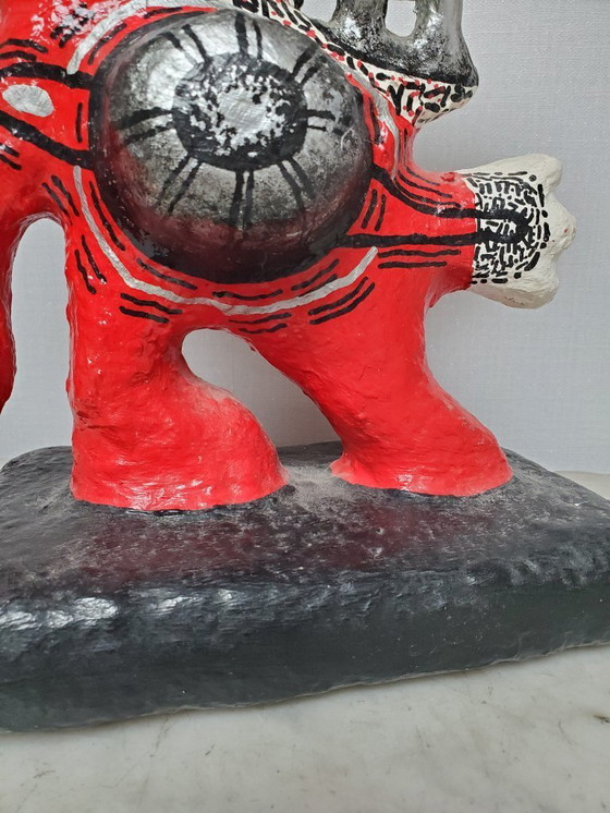 Image 1 of Pappmaché-Skulptur des Bildhauerpaares Kaj Alexandre - Ficaja Chantal (geb. 1959) (Ref. 4086)