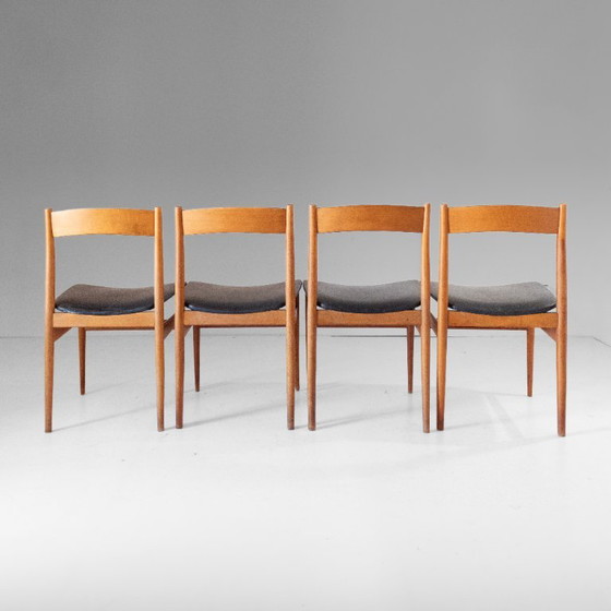 1x Chaises de salle à manger vintage italiennes en bois par Passoni Udine – Skai (photo 4 of 14)