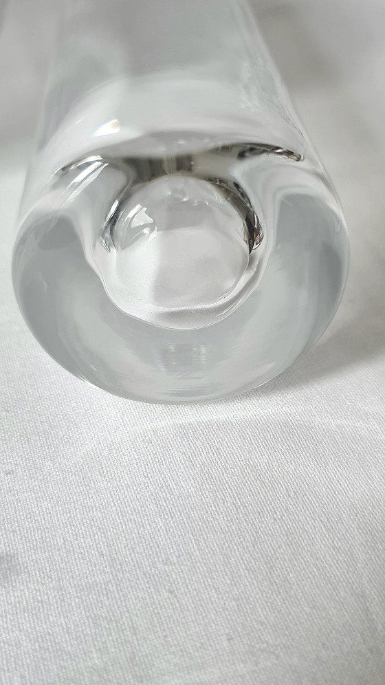 Vintage 2 Eleganti Caraffe in Vetro 31 / 27,5 cm Ottime Condizioni – Bicchieri e caraffe, Glass (photo 8 of 15)