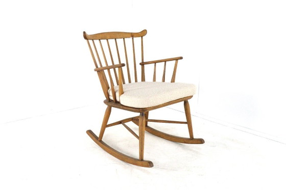 Image 1 of Børge Mogensen for FDB Møbler rocking chair armchair vintage