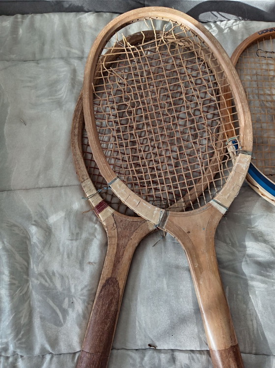4 racchette da tennis vintage in legno – Donnay, Oggetti decorativi, Tessile (photo 4 of 7)