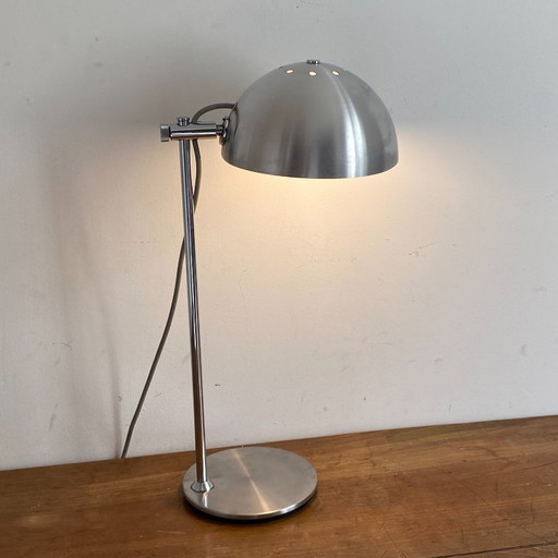 Jean GANDELIN lamp. 1970. Space age. Brushed stainless steel.
