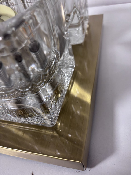 Lampada da Soffitto e Parete Vintage Peill & Putzler "Ice Cube" 1970 – Plafoniere, Glass (photo 9 of 13)