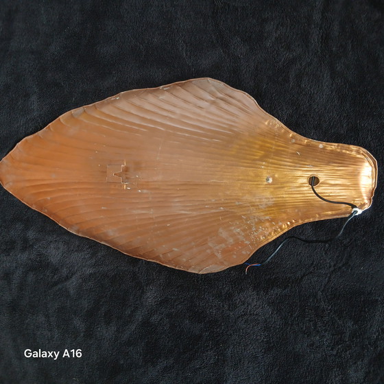 Image 1 of Enorme applique da 90 cm Shell Art vintage 20° secolo Hans Kogl