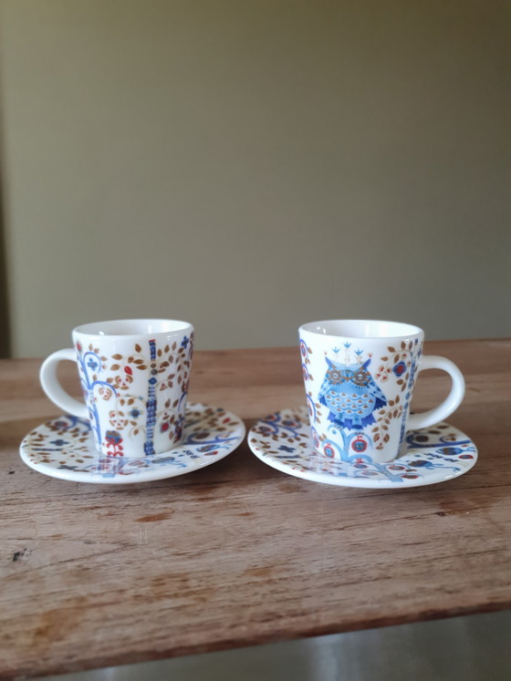 Image 1 of 5 tazas de espresso Iittala Taika + 8 platillos para café