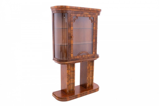 Art Deco display cabinet, Poland, 1940s