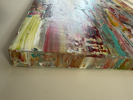 Colorful abstract painting – 40 × 50 cm – Paintings & Drawings, Canvas (photo 5 of 5)