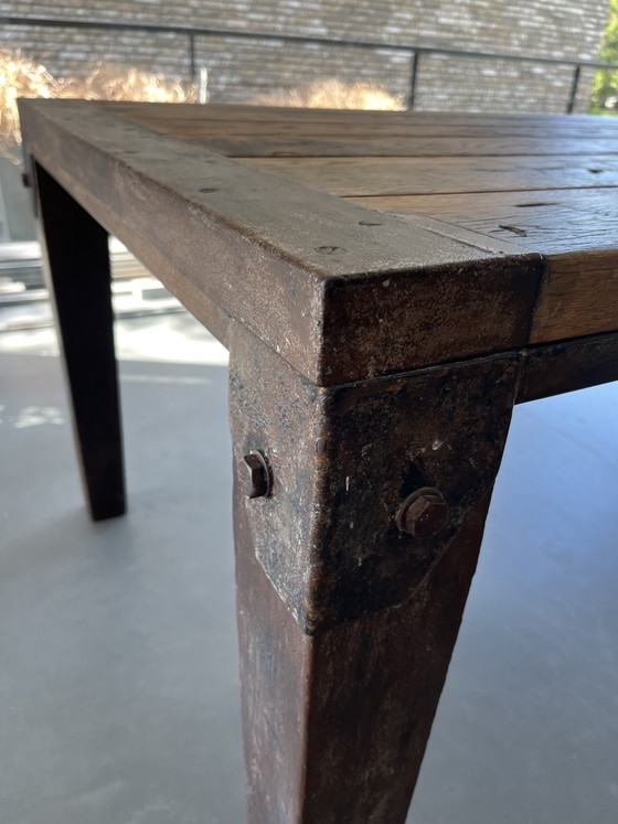 Tavolo industriale per la casa – Tavoli da pranzo, Metal, Wood (photo 4 of 6)