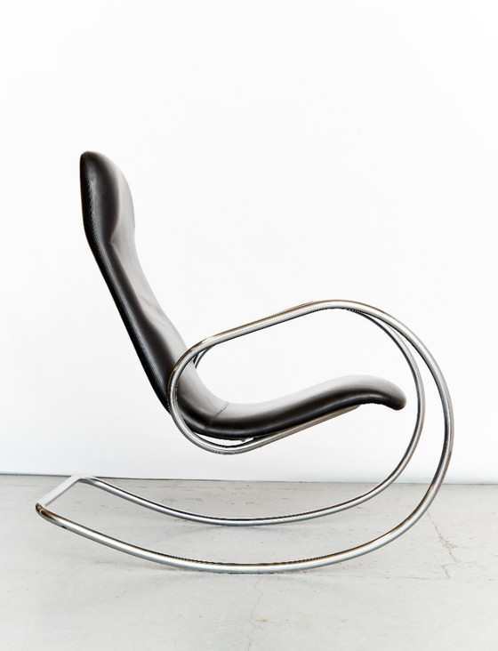Image 1 of Vintage S826 cantilever rocking chair in chrome by Ulrich Böhme for Thonet, 1970s