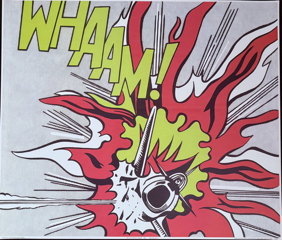 Image 1 of Roy Lichtenstein: Dittico "Whaam, ho premuto il pulsante di controllo del fuoco, 1963"