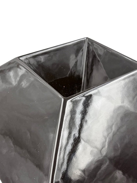 Image 1 of Lampada da tavolo in ceramica nera Space Age, Italia, anni '70