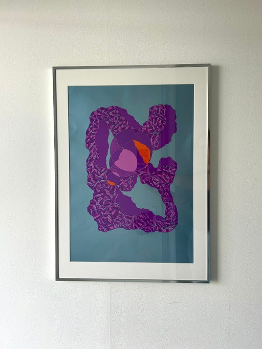 Lithografie Esben Rimfaxe Denemarken gelimiteerd