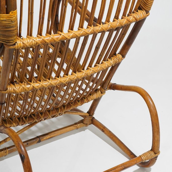 Rattan Sessel, 1950er Jahre (photo 12 of 12)