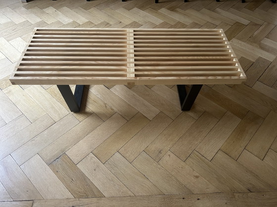 Nelson bank van Vitra - 122 cm – Kuipstoelen, Wood (photo 2 of 5)