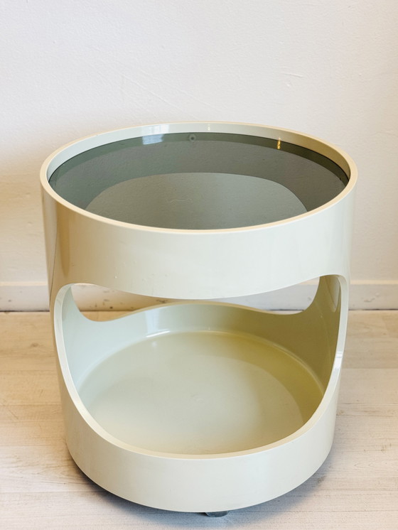 Image 1 of Vintage space age side table ‘LUNA’ – Opal Möbel, jaren ’60