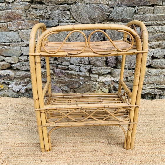 Image 1 of Rattan-Nachttisch