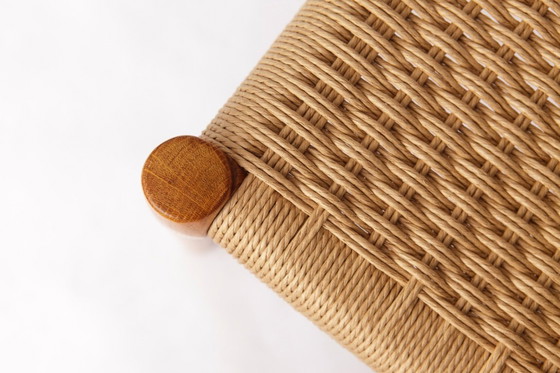 Image 1 of Set di 6 sedie da pranzo modello 84 di Niels Otto Møller in rovere | Stile moderno danese di metà secolo, anni '70, corda di