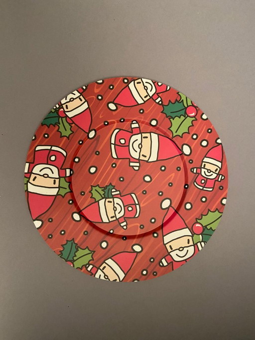 Alessi Twergi Weihnachtsteller. Vintage 1994. Italienisches Design.