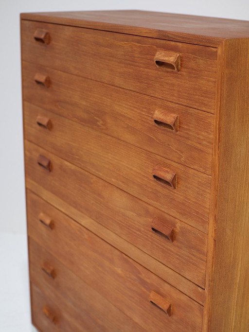 Hoge ladekast Børge Mogensen teak vintage Deens design