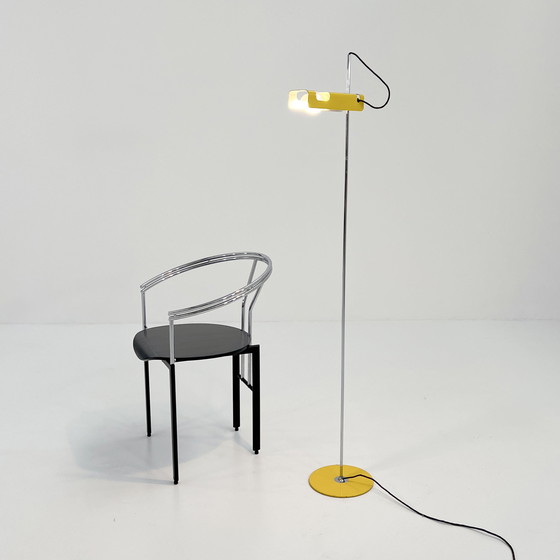 Image 1 of Yellow Spider Floorlamp By Joe Colombo For Oluce, 1970S