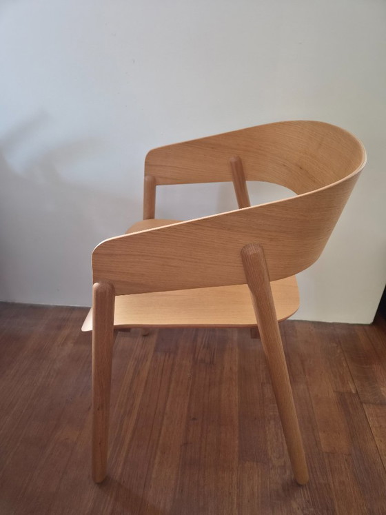 Image 1 of Set of two oak Mava chairs by design brand Punt