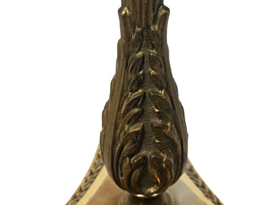 Image 1 of Hollywood Regency style - onyx - floor lamp - Mid-Century Modern