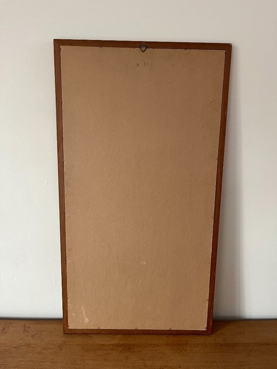 Image 1 of Vintage Danish teak mirror - midcentury mirror