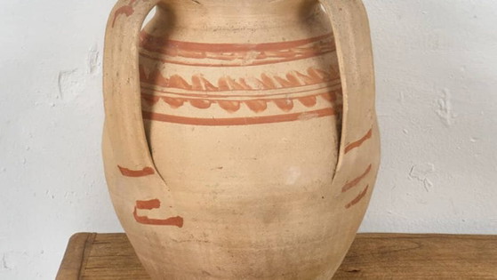 Antique wabi sabi style ceramic vase (c.1920) #8 (photo 3 of 9)