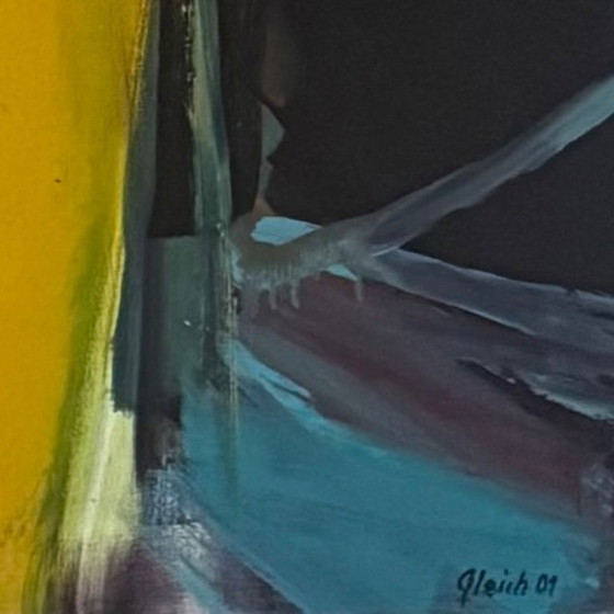 Image 1 of Joanna Gleich – Abstract schilderij (150 × 130 cm), februari 2001)