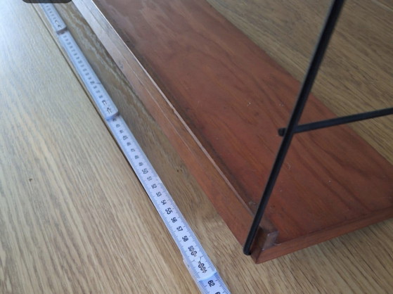 Teak Wandrek Jaren 60 – Metal, Wood (photo 7 of 11)