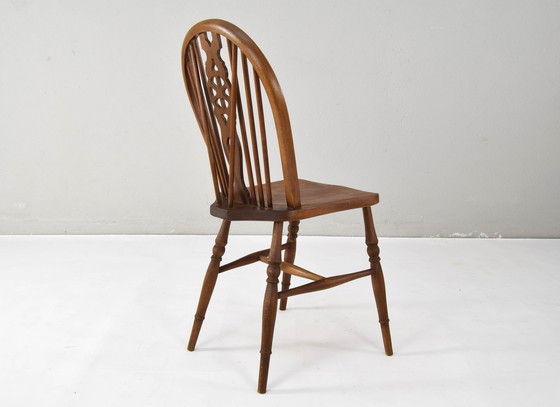 Image 1 of Windsor Antike frühe 20. englische viktorianische Esszimmerstühle, Satz von vier