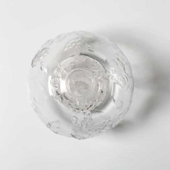 Vintage glazen karaf / Wijnkaraf met rozenpatroon / Empoli / Italië / jaren 1950 – Tafelaccessoires, Glass (photo 10 of 14)