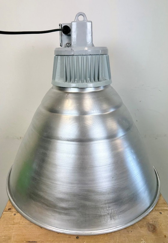Image 1 of Large Industrial Aluminium Pendant Light from Elektrosvit, 1960s