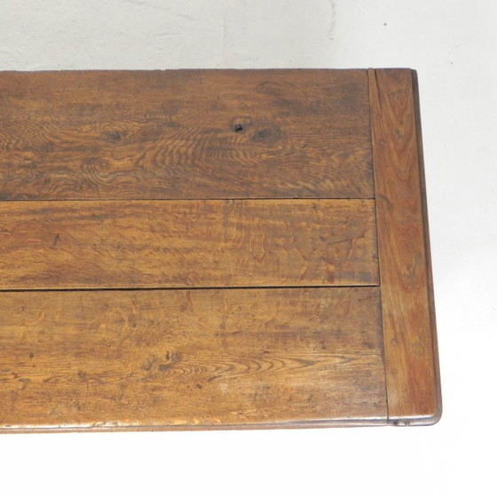 Image 1 of Alte Eichentruhe, Trog, Deckentruhe aus dem 19. Jahrhundert