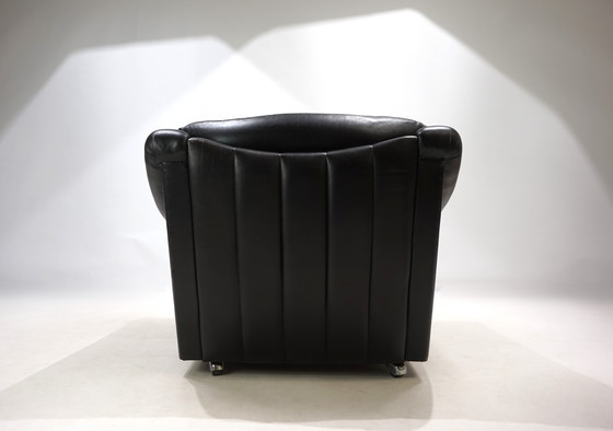 Image 1 of Französischer Art-Déco-Ledersessel, 1960