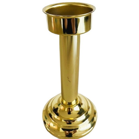 Image 1 of Candeliere vintage in metallo dorato anni '80