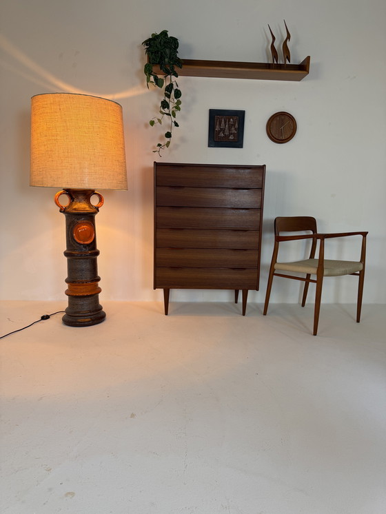Image 1 of Vintage XL keramieken vloerlamp, Kaiser Leuchten ‘60
