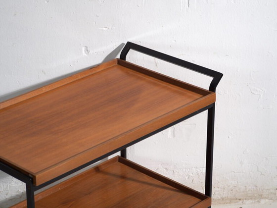 Carrito de servicio antiguo OPAL – Alemania, circa 1960 – Carritos de bar, Wood, polished steel (photo 18 of 40)