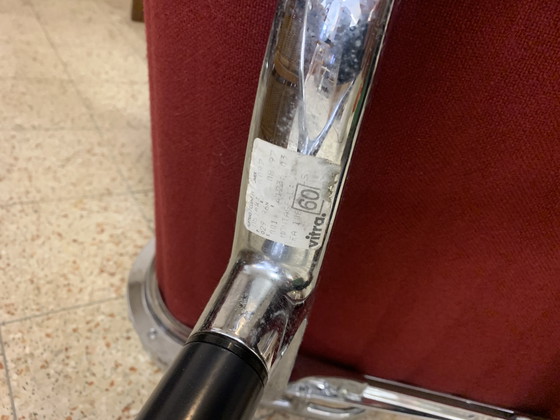 Image 1 of 4x sedie di design marca: vitra wine red