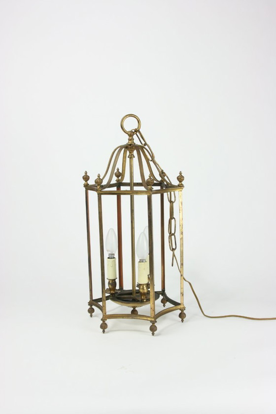 A set of brass pendant lamps (photo 6 of 6)