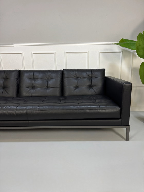 Image 1 of B&B Italia AC Lounge Citterio Bank Zwart Leder 2x