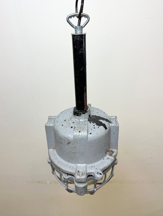 Image 1 of Dark Grey Cast Aluminium Explosion Proof Light from ELBA, 1970s