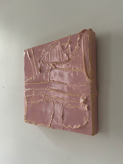 Reinder Schmidt - obra de arte rosa/amarillo
