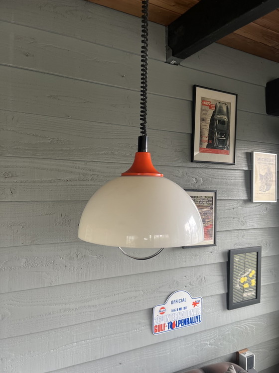 Vintage Italiaanse Space Age Pendel Hanglamp Met Origineel Fratelli Giannelli Pendel Systeem, – Hanglampen (photo 3 of 10)